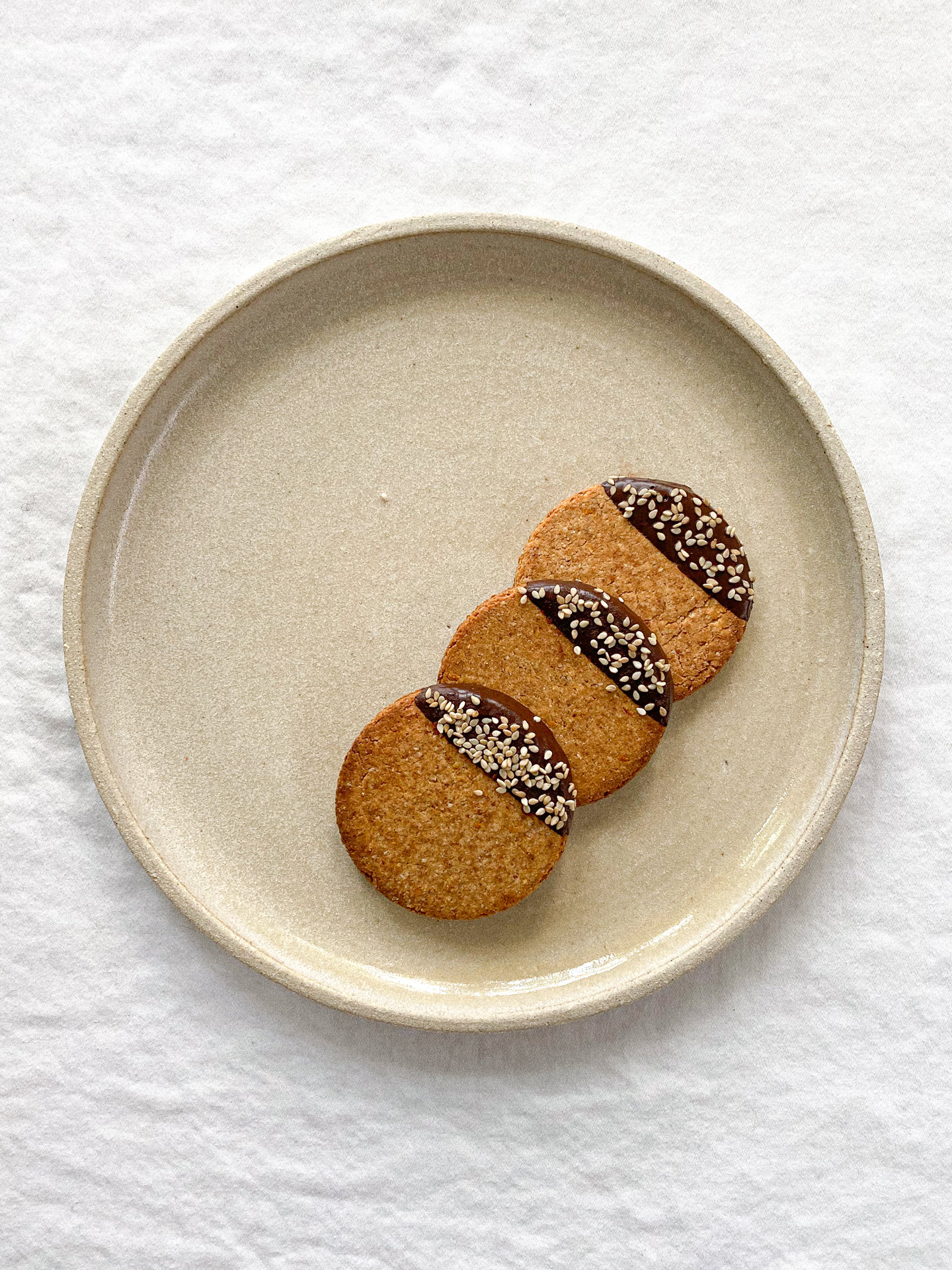 Orange Tahini Digestives